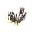 paint black splash ink stain watercolour blob spot brush waterco Royalty Free Stock Photo