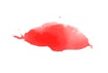 Paint blot brush background. Red brushes isolated on white Royalty Free Stock Photo