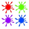 Paint blot, splashes and drops Royalty Free Stock Photo