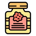 Paint bottle icon vector flat