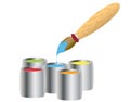 Paint brash Royalty Free Stock Photo