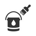 Paint brash icon Royalty Free Stock Photo