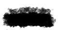 Paint brush black luma matte horizontal transition on white background