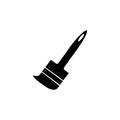 Paint brush black sign icon. Vector illustration eps 10 Royalty Free Stock Photo