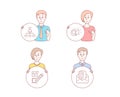 Paint brush, Checkbox and Management icons. Credit card sign. Creativity, Survey choice, Agent. Mail. Vector
