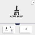 paint brush colorful logo template vector icon element