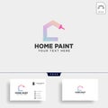 paint brush colorful logo template vector icon element