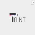 paint brush colorful logo template vector icon element