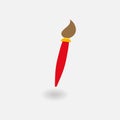 Paint brush. Icon. Paint. Vector illustration. EPS 10