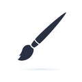 Paint brush icon vector, solid logo illustration, pictogram isolated. Artist work tool, painting icon or art symbol Royalty Free Stock Photo