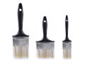Paint brush isolated with clipping path Royalty Free Stock Photo