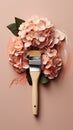 paint, brush, paintbrush, concept flowers fashion