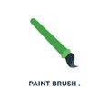 paint brush . paintbrush icon. art concept symbol design, vector Royalty Free Stock Photo