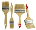 Paint brush set isolated, white background Royalty Free Stock Photo