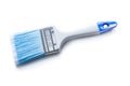 Paint brush with sinthetic bristle and white handle isolated