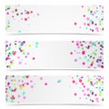 Paint brush splatter merry bright cards set