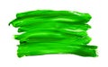 Paint brush stroke texture green watercolor Royalty Free Stock Photo