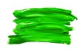 Paint brush stroke texture green watercolor Royalty Free Stock Photo