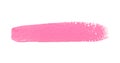 Paint brush stroke texture pink watercolor isolated