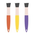 Paint brush. Vector illustration EPS 10 in trendy flat style isolated. Royalty Free Stock Photo