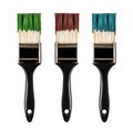 Paint brush, on white background Royalty Free Stock Photo