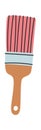 Paint brush wide-bristled art tool Royalty Free Stock Photo