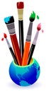 Paint brushes Royalty Free Stock Photo