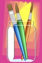 Paint Brushes Royalty Free Stock Photo