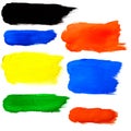 Paint brushes colorful background