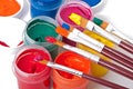 Paint brushes and paints