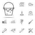 paint bucket outline icon. Construction icons universal set for web and mobile Royalty Free Stock Photo