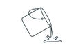 Paint bucket pouring icon - vector Royalty Free Stock Photo