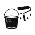 Paint bucket Vector Icon which can easily modify or edit Royalty Free Stock Photo