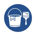 paint bucket Vector Icon which can easily modify or edit Royalty Free Stock Photo