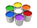 Paint buckets - color wheel