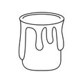 Paint can colo thin line Royalty Free Stock Photo