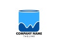 Paint cans logo vector icon illustration Royalty Free Stock Photo