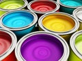 Paint cans Royalty Free Stock Photo