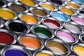 Paint cans palette, Creativity concept Royalty Free Stock Photo