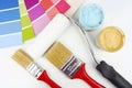 Paint color choice for interior Royalty Free Stock Photo