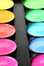 Paint colors pallete Royalty Free Stock Photo