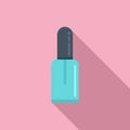 Paint cosmetic icon flat vector. Manicure element Royalty Free Stock Photo