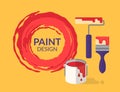 Paint design Royalty Free Stock Photo