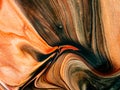 macro close up of various colors of oil paint Royalty Free Stock Photo