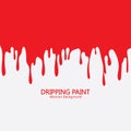 Paint dripping. Dripping liquid. Paint flows. Current paint stains. Current drops. Dripping blood. Seamless pattern. Current inks