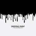 Paint dripping. Dripping liquid. Paint flows. Current paint stains. Current drops. Dripping blood. Seamless pattern. Current inks