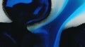 Paint flow ink blend wave blue black fluid mix Royalty Free Stock Photo