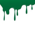 Paint Green color dripping, Color Droping Background vector illustration
