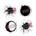 Paint grunge splash vector icon Royalty Free Stock Photo