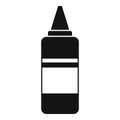 Paint hair bottle icon, simple style